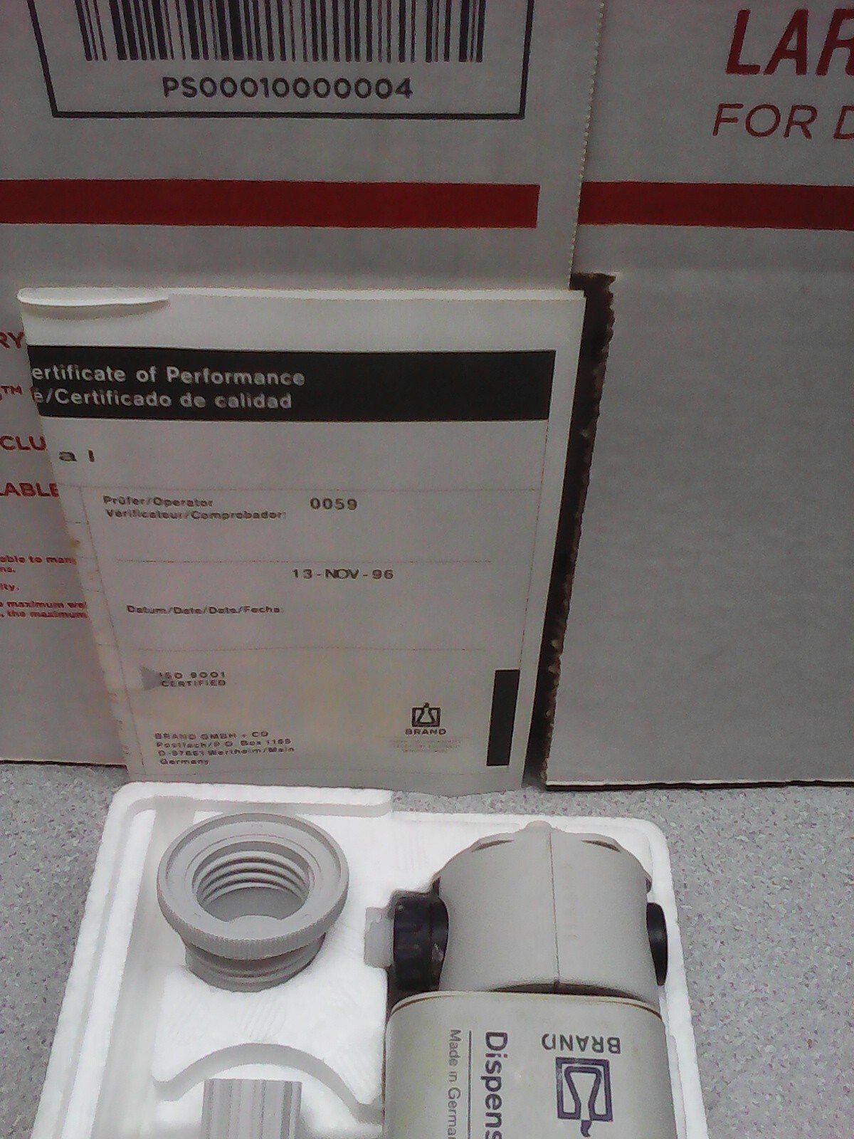 BrandTech Dispensette II Dispenser Digital 1-5ml