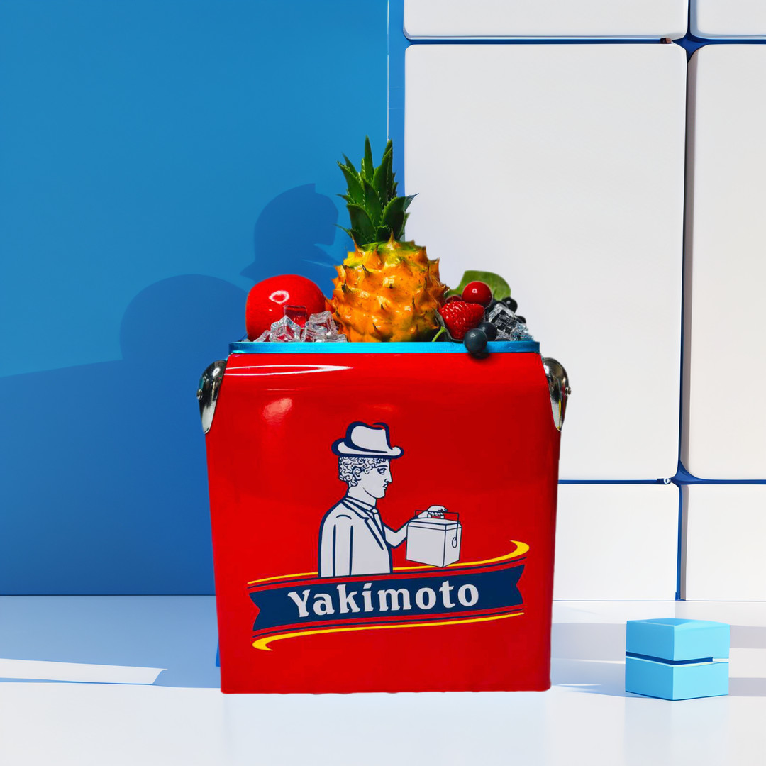 Yakimoto 13L/14Qt Cooler Box Vintage,Portable Insulated lunch box Ice Chest