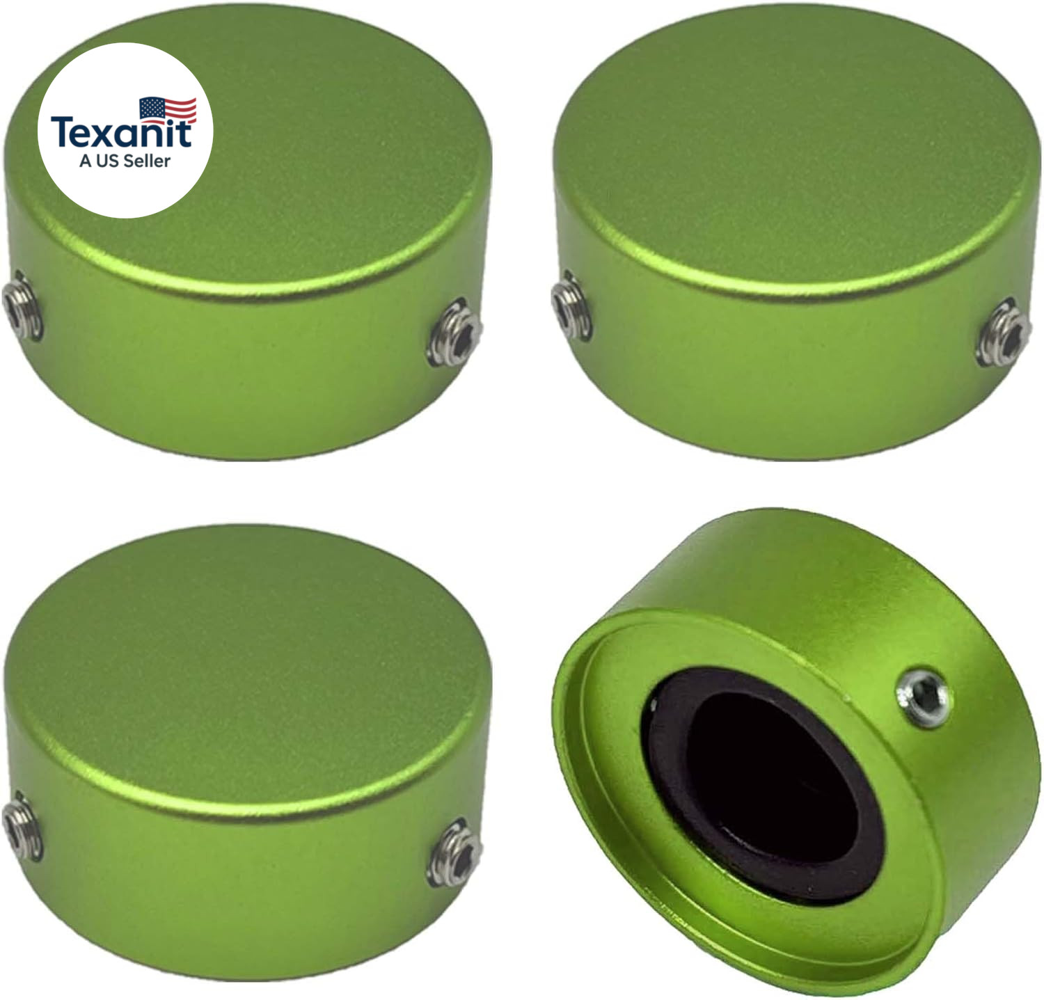 Guitar Effect Footswitch Topper, 4-Pack, Multiple Colors, Non-Slip Comfort Cap (