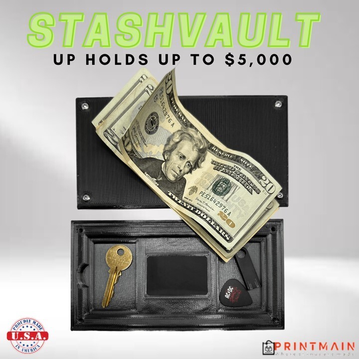 StashVault™ Diversion Bolted Hidden Money Safe Secret Cash Container Crypto Safe