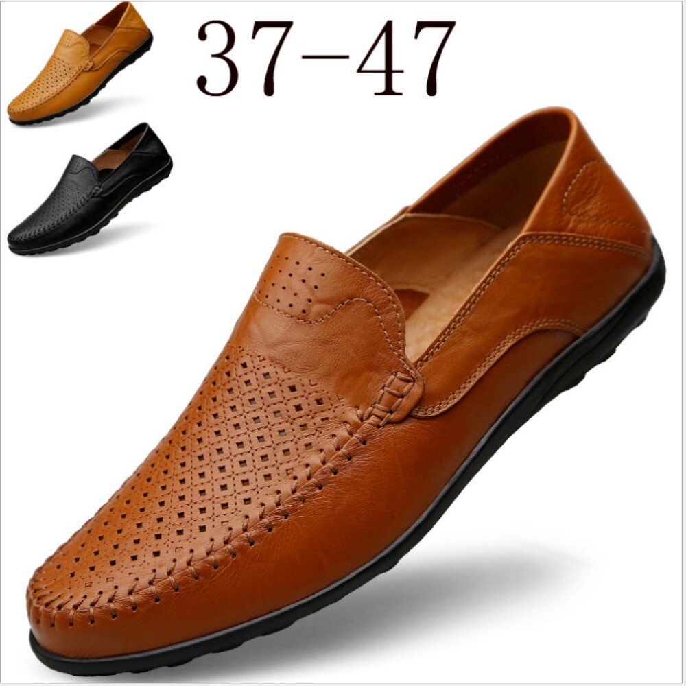 NEW Men's Casual Driving Boat Leather Shoes Moccasin Slip On Loafers US SIZE