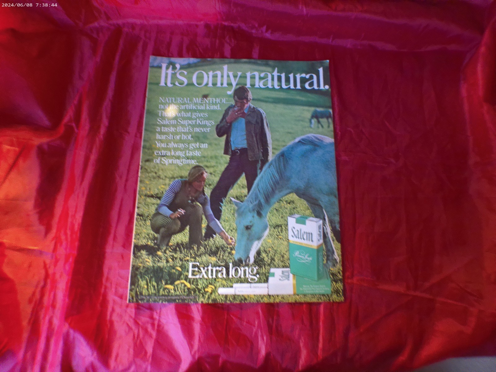 1971 Salem Cigarettes Print Ad 10" x 13"