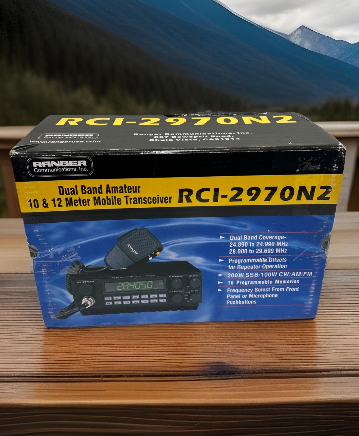 Ranger RCI-2970N2  AM-FM-SSB-CW Meter Mobile Radio Made In Made In Malaysia NOB