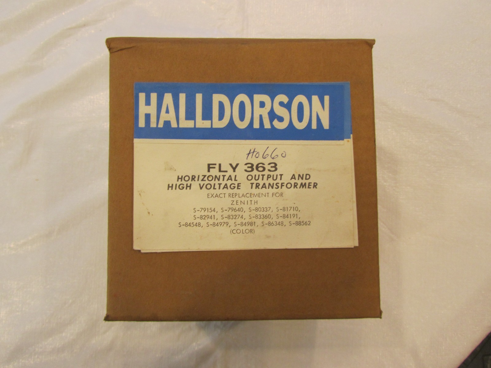 NOS Halldorson Fly 363 High Voltage Transformer