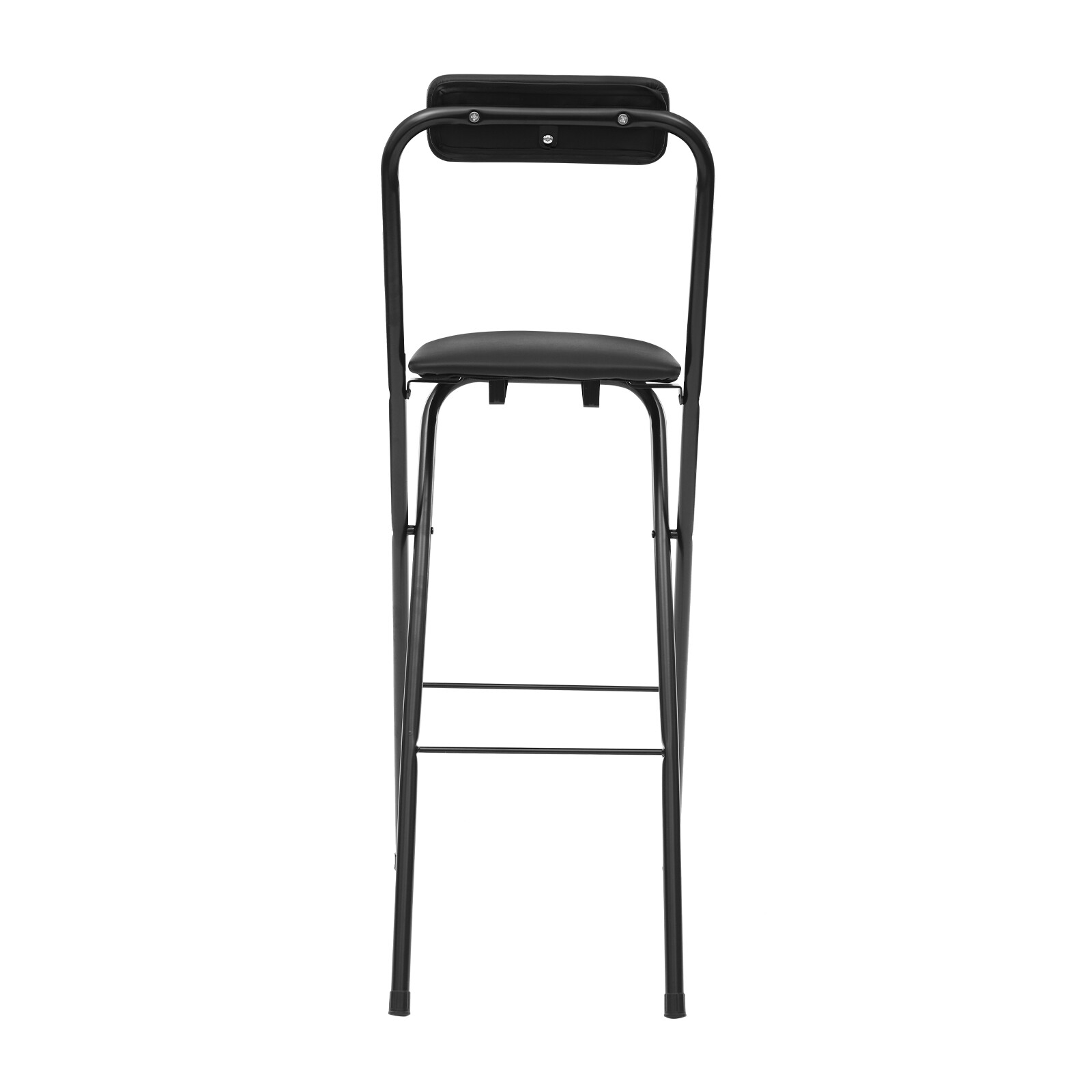 70cm Folding Bar Stool with Backrest, Portable Tall Foldable Counter Chair