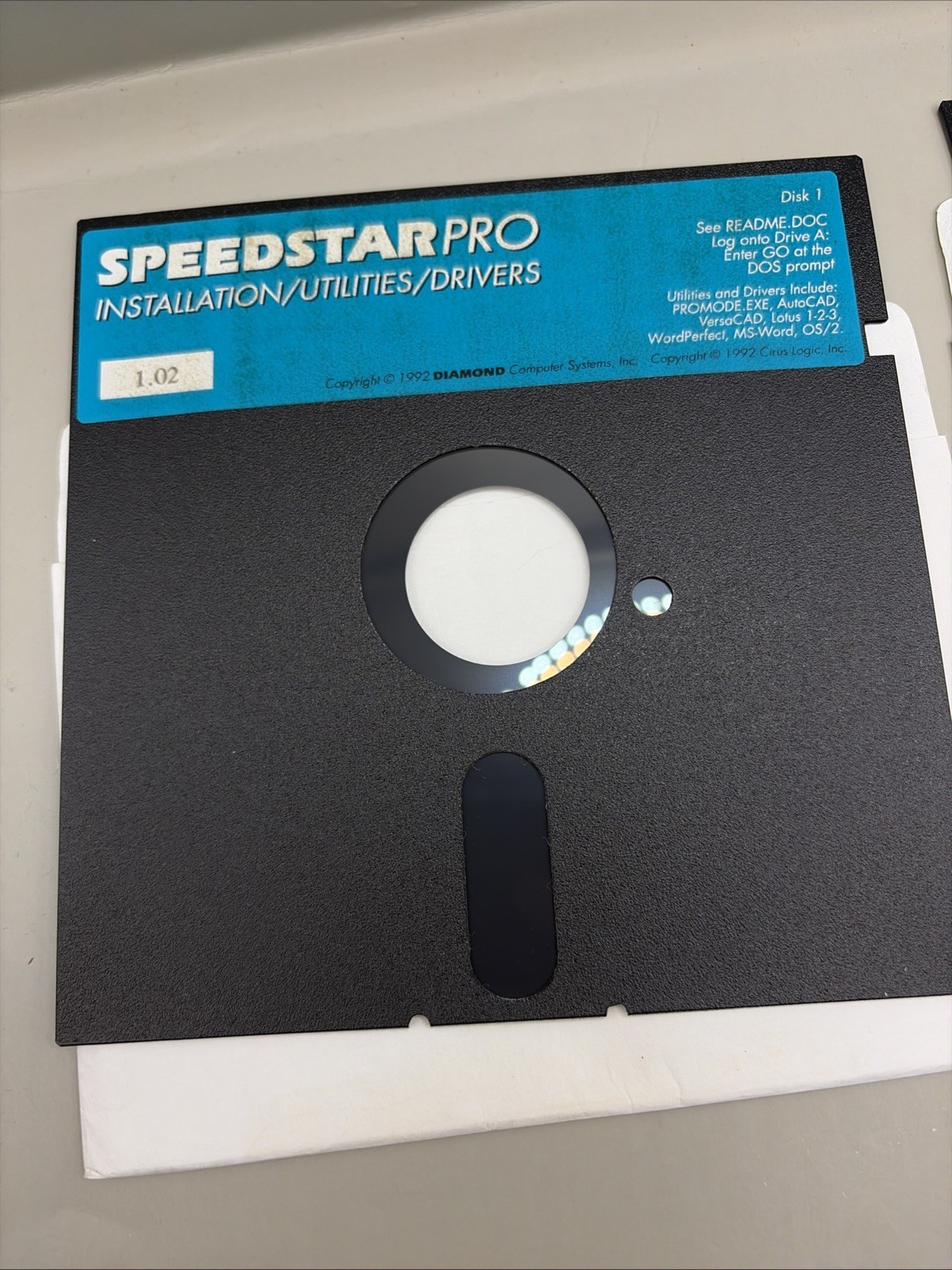 Speedstar PRO VGA Utility & Drivers 5.25” Both Disk Diamond Computer 1992