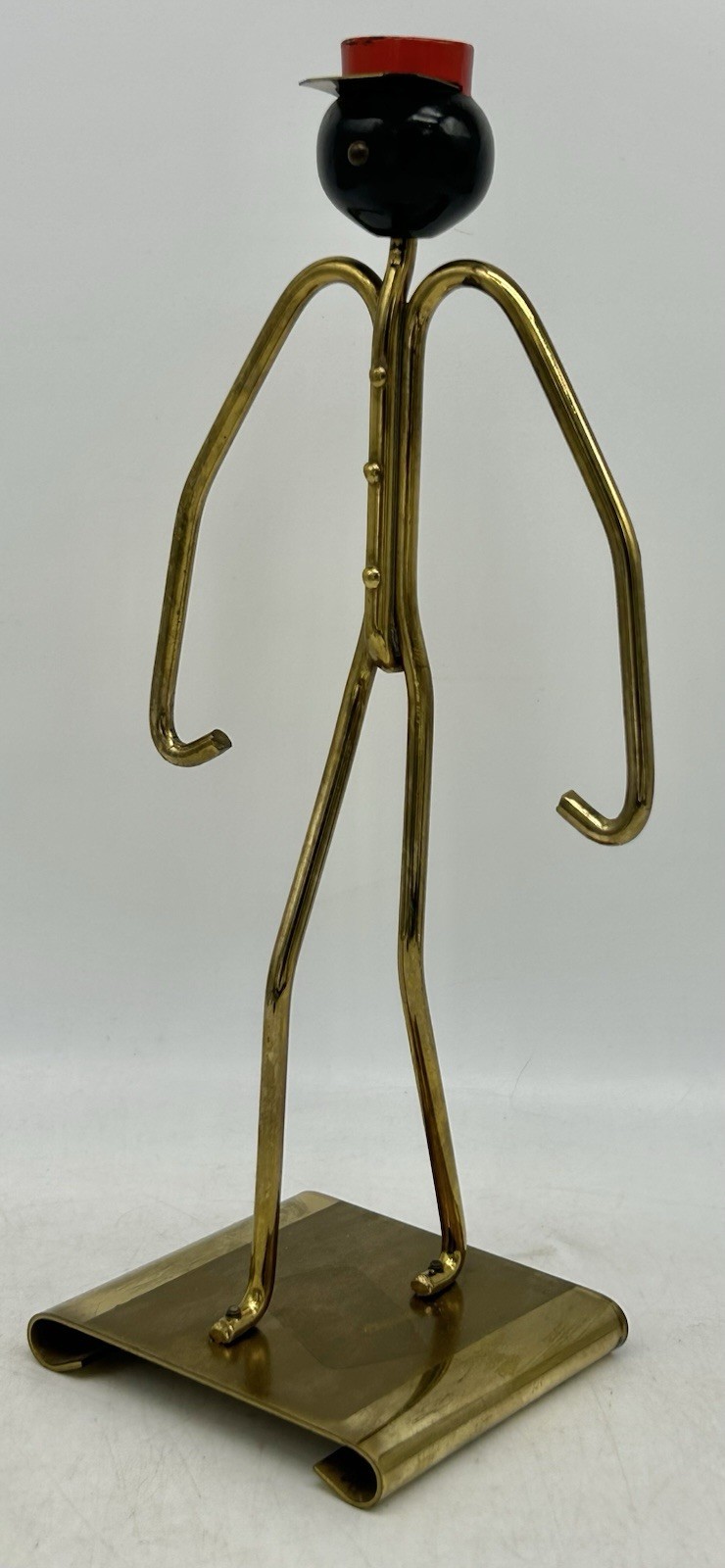 1940s Vintage Art Deco Johnny Bellhop, Phillip Morrison Brass Figurine