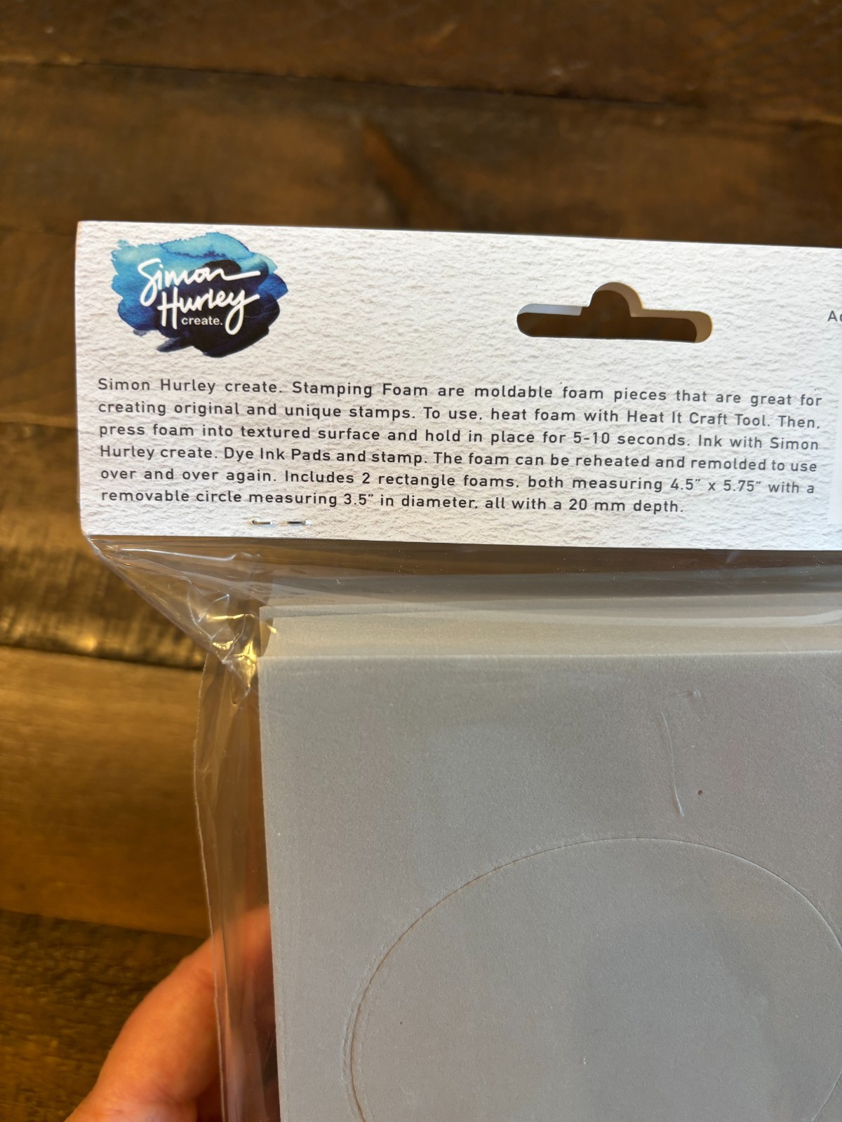 Simon Hurley create. Stamping Foam Shapes-Circle Cut - 4 pack