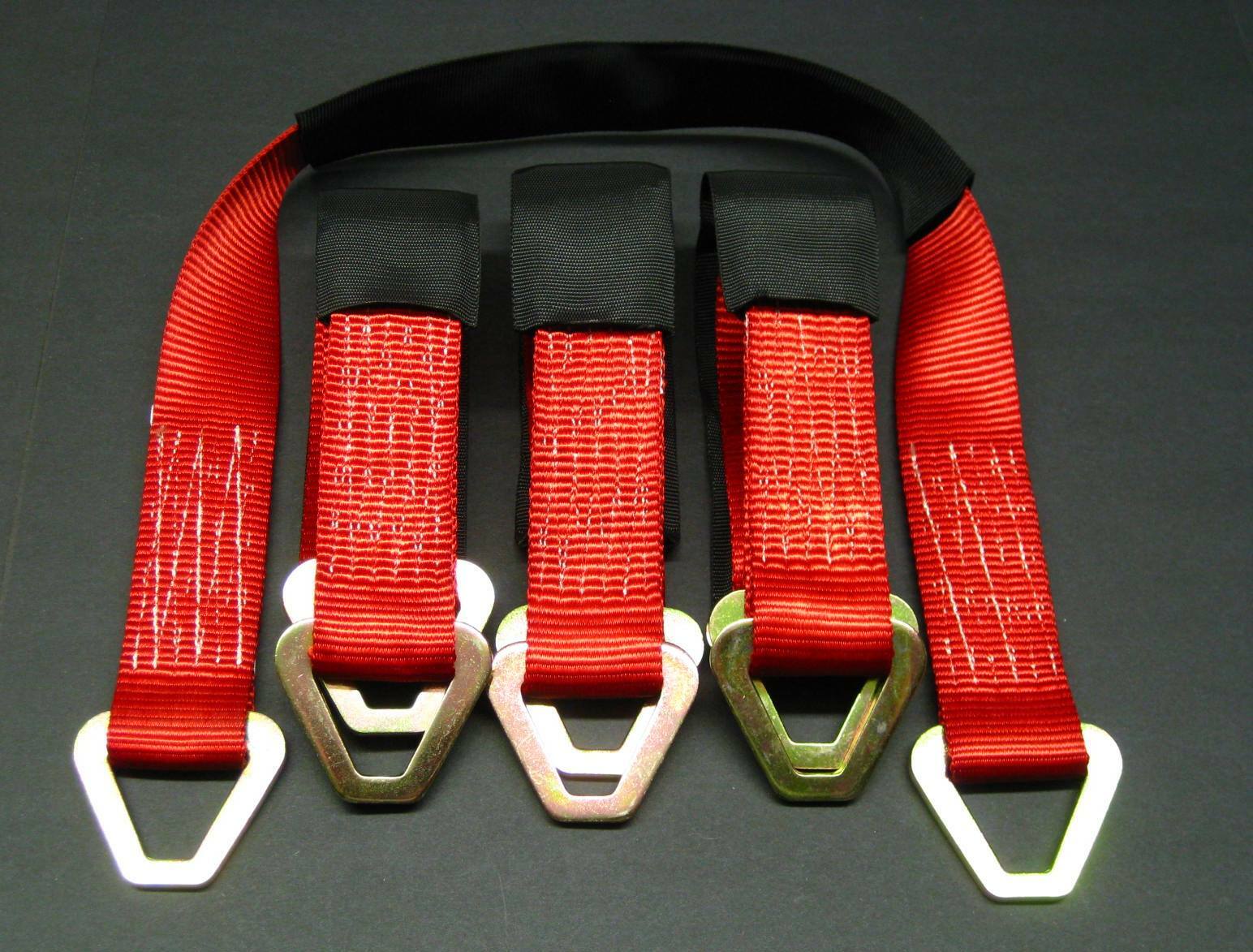 6 RED 36" Axle Straps Muscle Car Hot Rod Car Trailer Tire Wheel Axle Tie Down