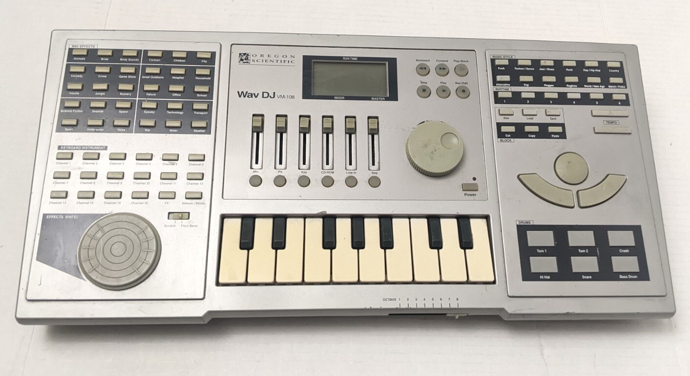 Vintage Oregon Scientific WAV DJ VM-108 No Driver CD or Cables
