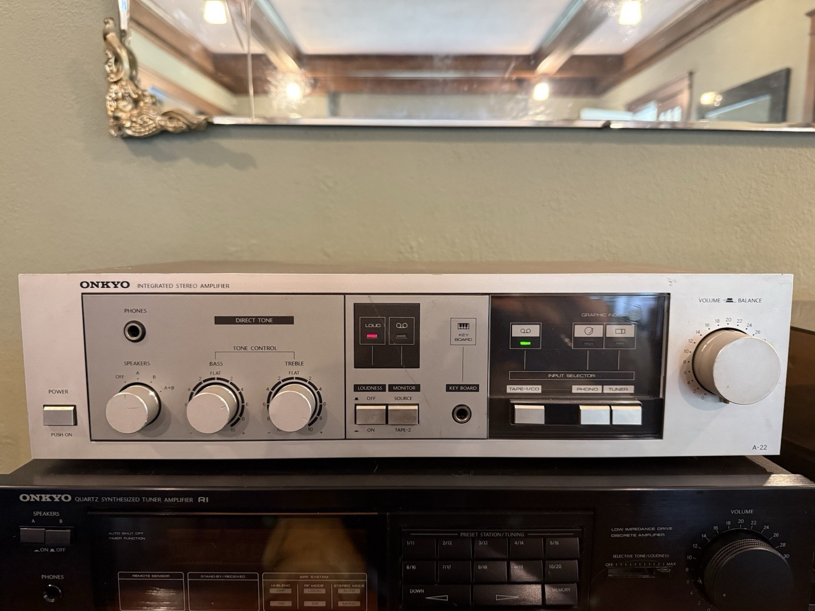 Onkyo A-22 Integrated Stereo Amp– Made in Japan – Tested & Fully Functional