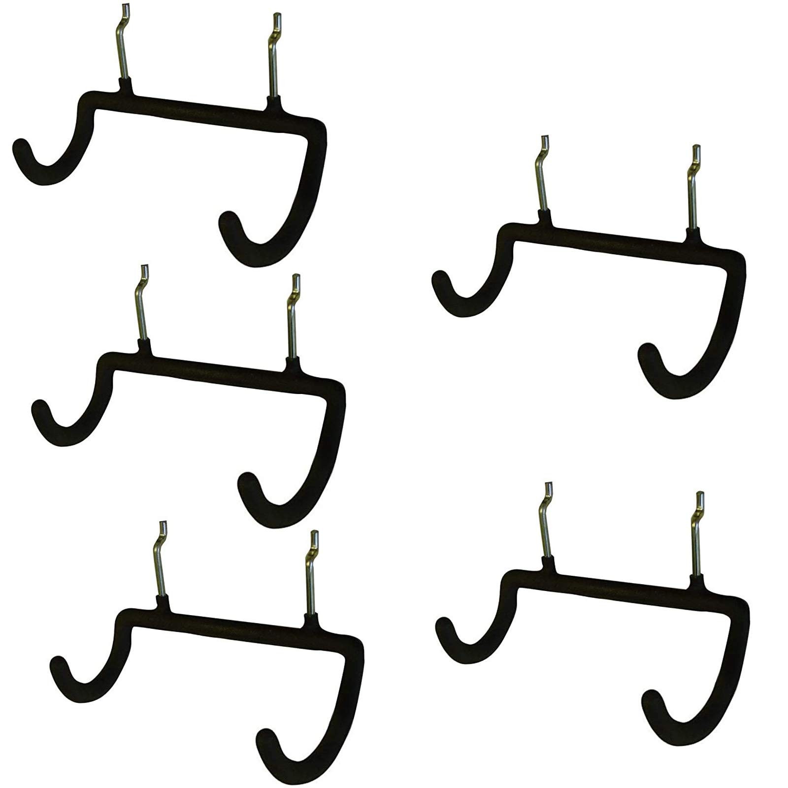 5PCS Pegboard Drill Holder with Double Hooks and Accessories Bag for Power Tools