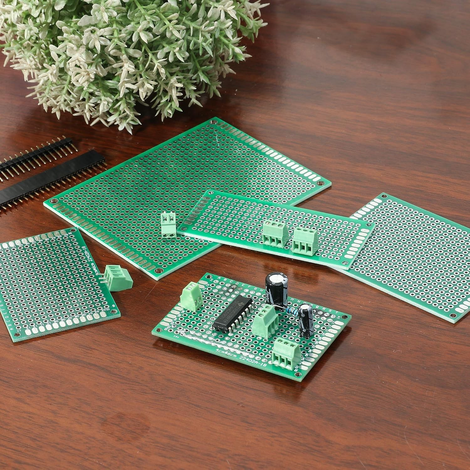 High-Quality Double-Sided PCB Circuit Boards Kit - 40 Pieces for DIY Projects