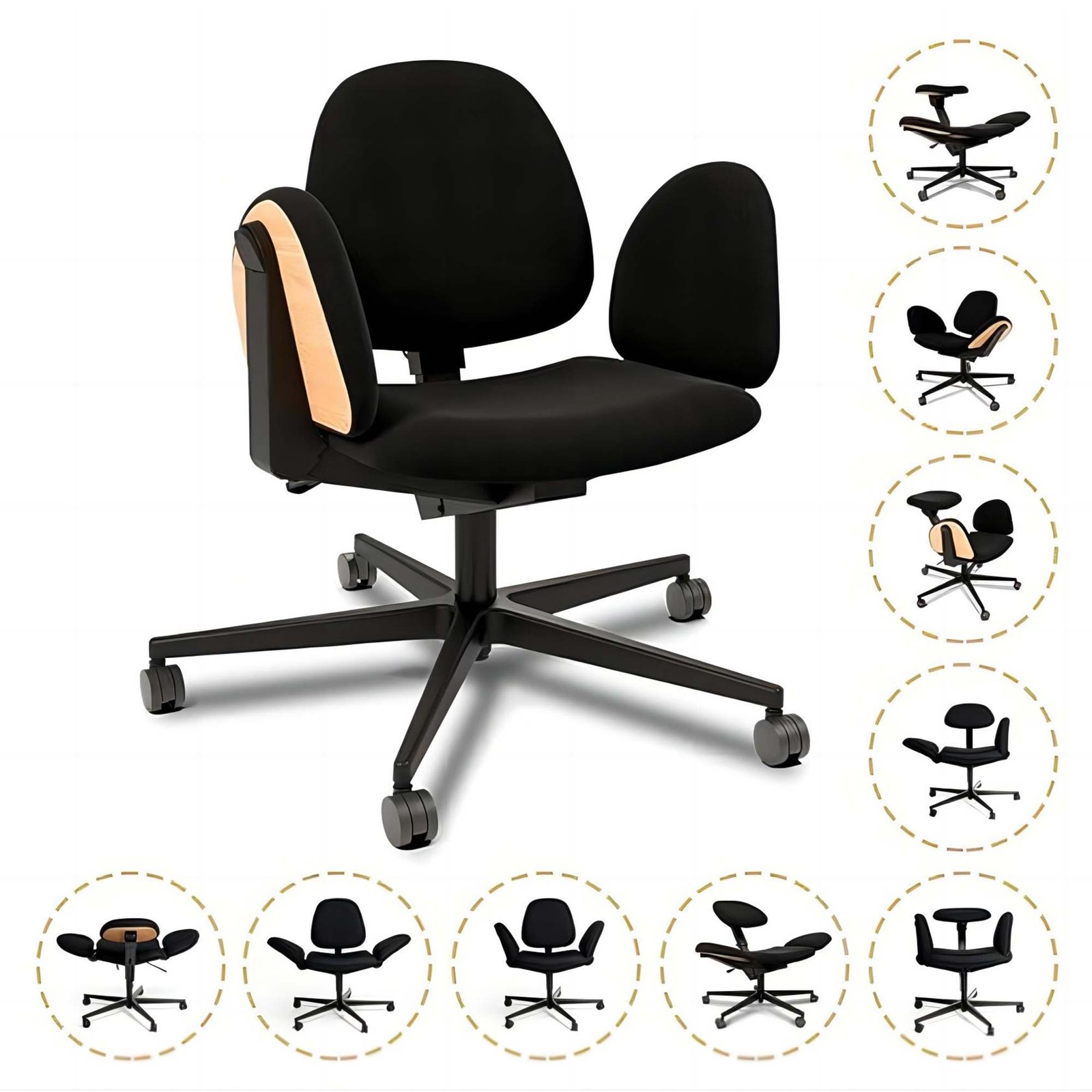 Multifunction Creativity Chair Transformabl Meditation&ADHD Seat for Office/Home