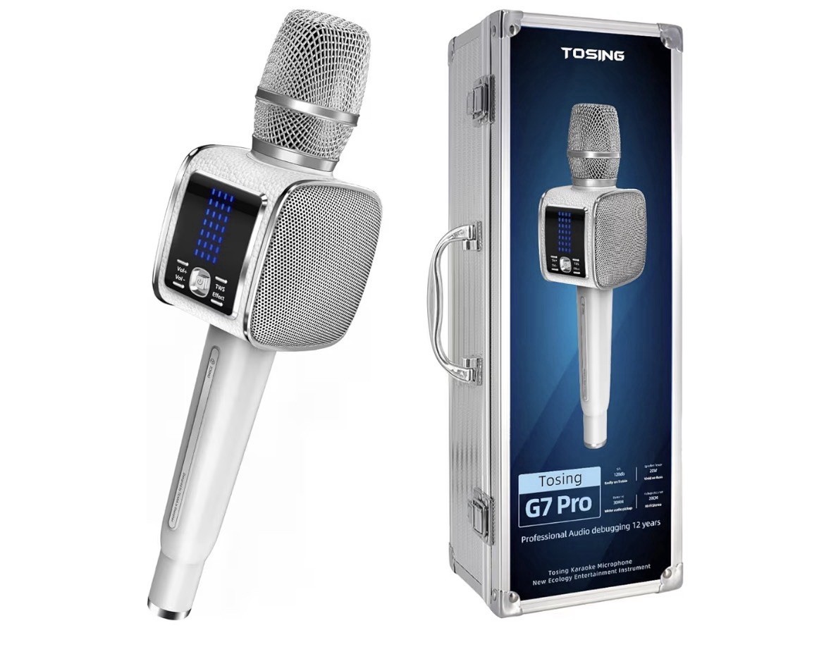 G7 PRO Karaoke Machine - Bluetooth Mic for Adults & Kids, 20W Wireless Sound