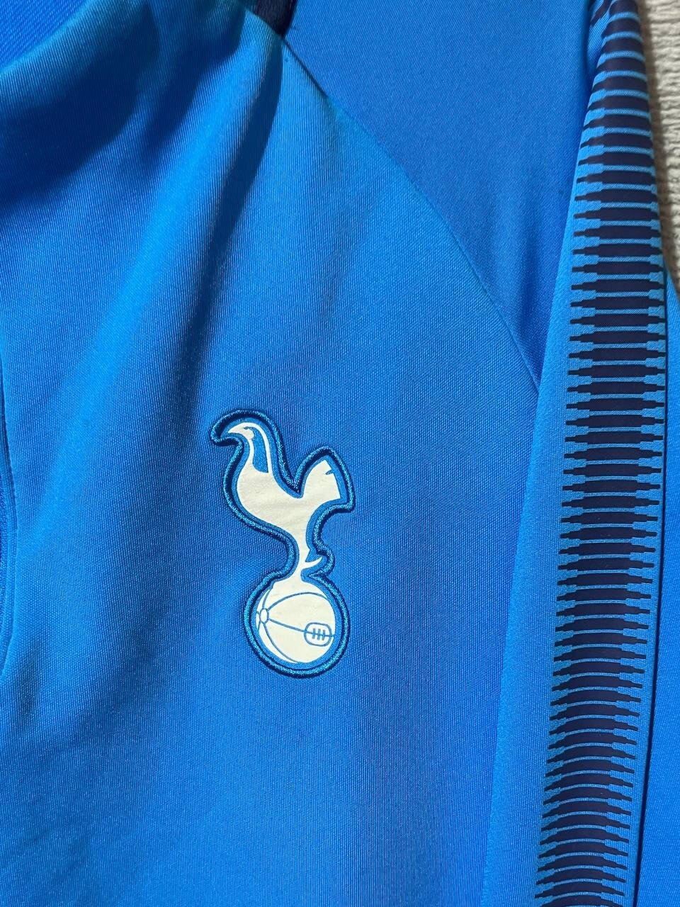 Tottenham Hotspur Training Jacket Long Sleeve Blue Nike Polyester Mens Size M