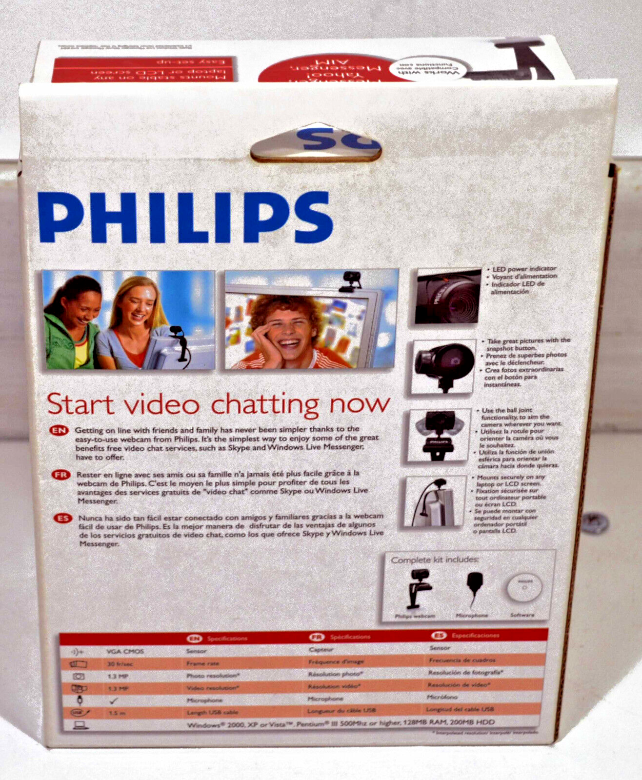New Philips Webcam 1.3MP Model SPC230NC - Video Chatting at your computer!