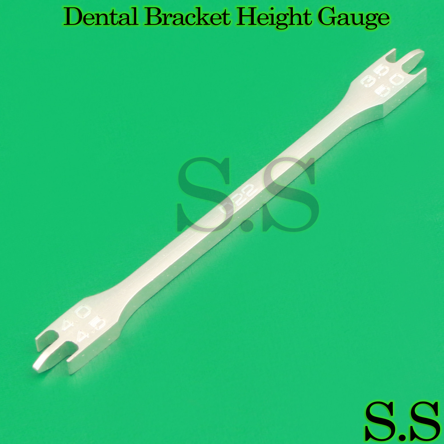 10 Pcs Dental Orthodontics Height Measuring Bracket Gauge 022 Instruments