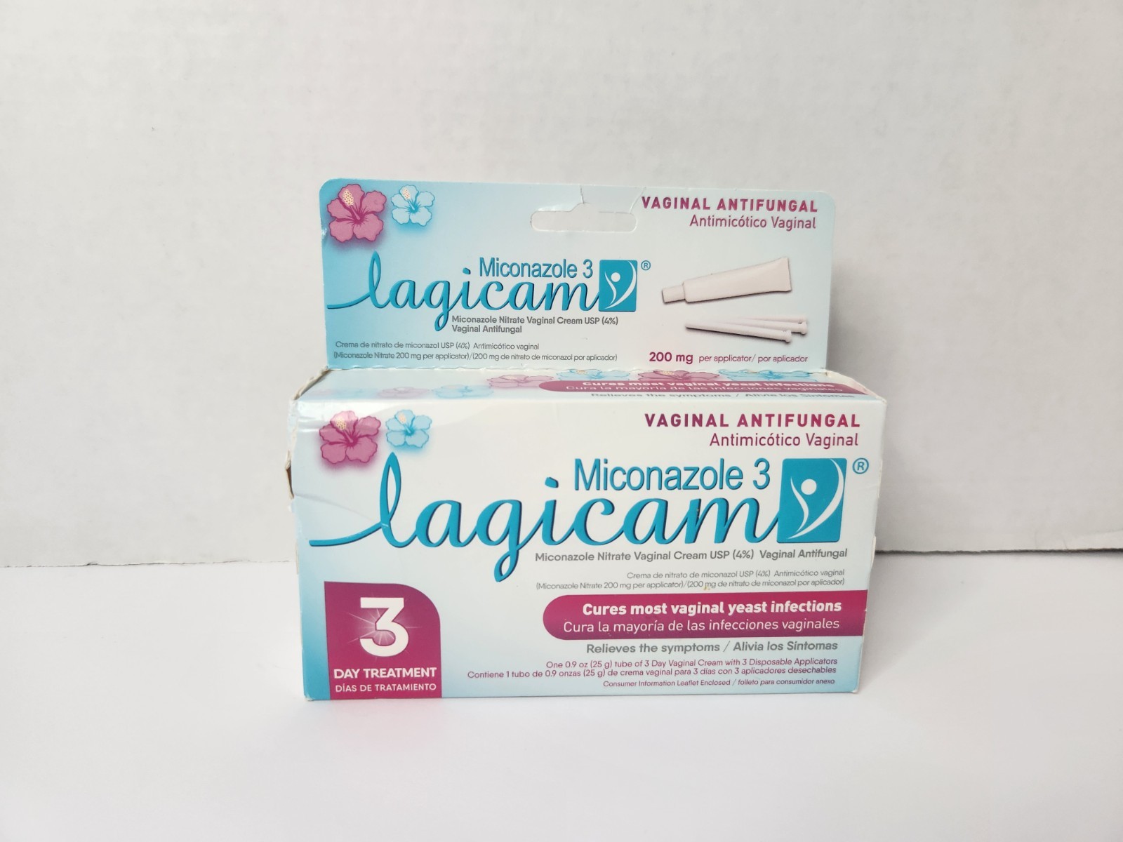 Miconazole 3 lagicam vaginal antifungal cream 3 day treament exp: 03/2027