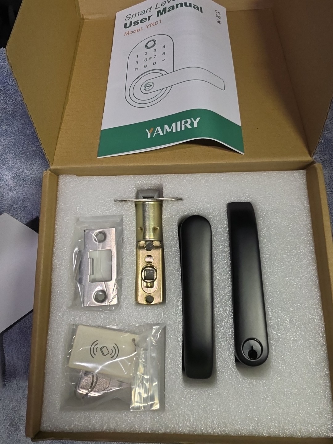 YAMIRY YR01 Combination Keypad Smart Lock Black Keyless Entry
