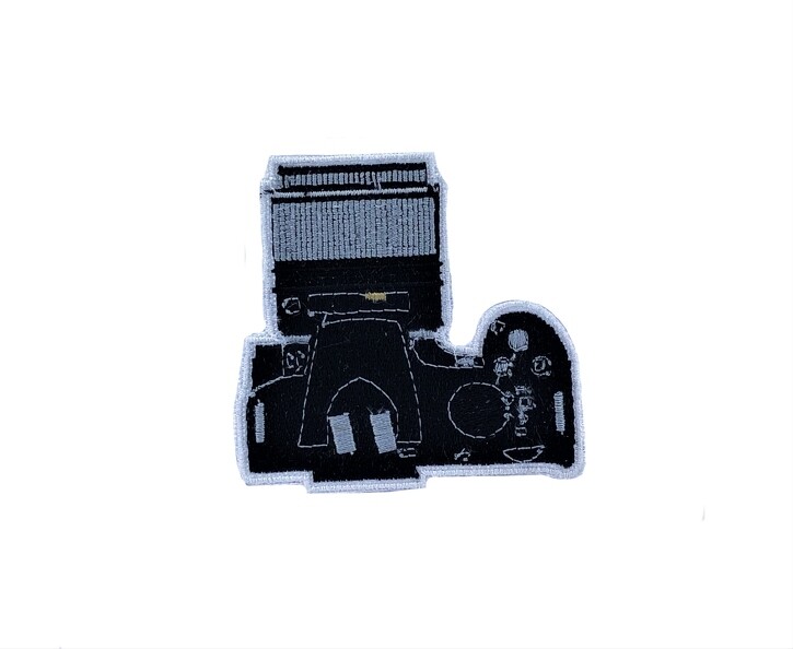 Embroidered Patch Iron-On Camera Photographer Reporter