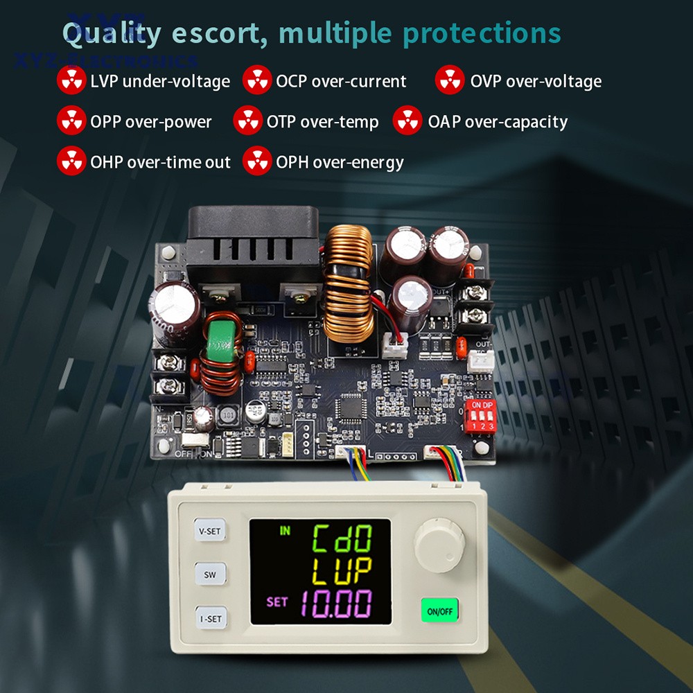XY6020 CNC Adjustable Voltage Regulator DC Buck Power Supply Module 20A/1200W