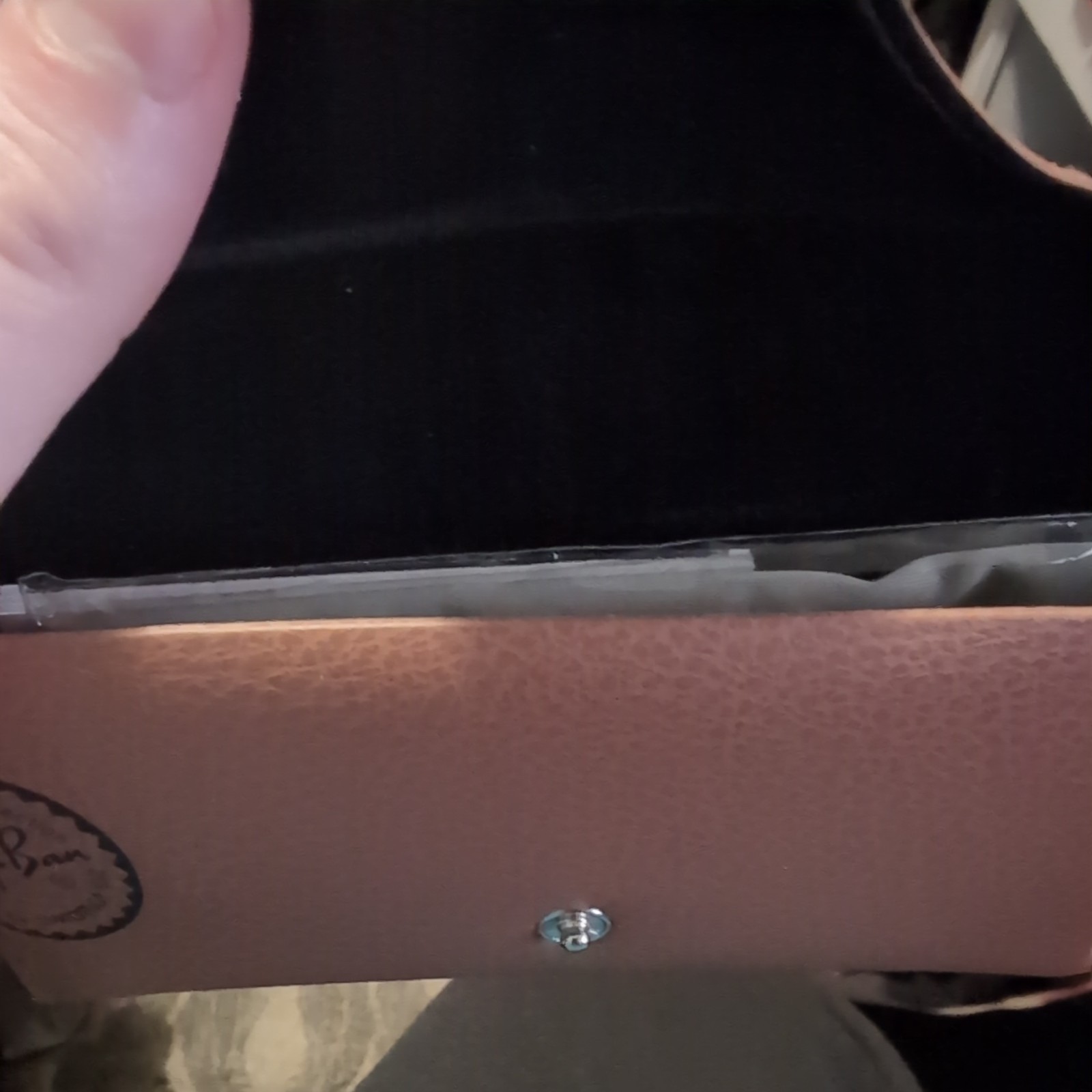 Ray Ban 100% Authentic Brown Leather Medium Case, Booklet, Cloth, new