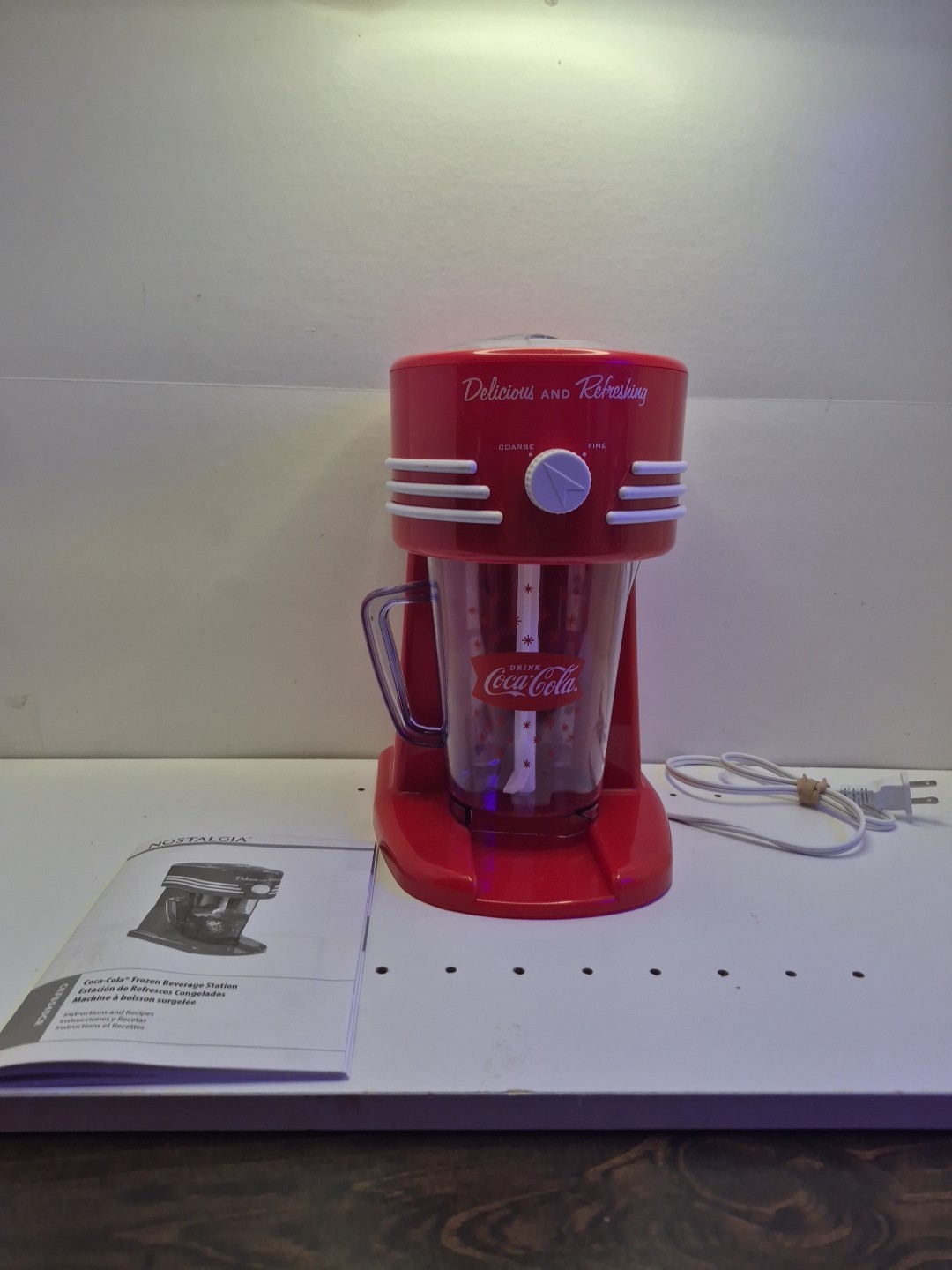 Coca Cola  Slushie Maker Machine Ice Smoothie Beverage 40oz Capacity Works
