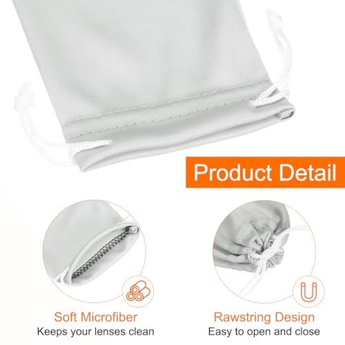 5pcs Eyeglass Pouch Soft Microfiber Sunglasses Storage Bag Portable