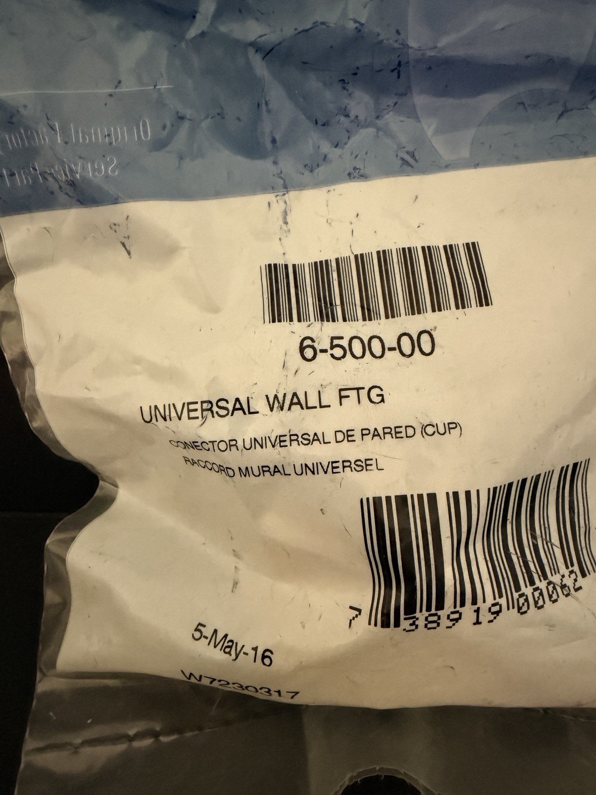 Polaris OEM 6-500-00 Universal UWF Wall Connector 180/ 280/ 380/ 165/ 65 650000