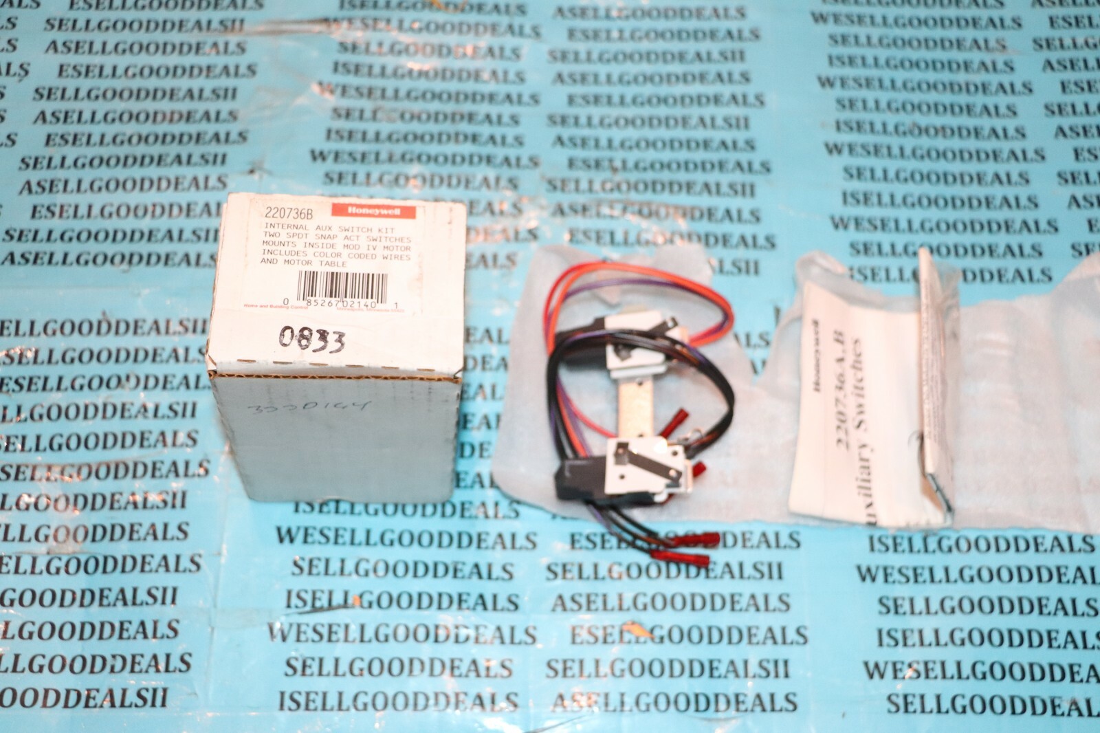 Honeywell 220736B Internal Aux Switch Kit New