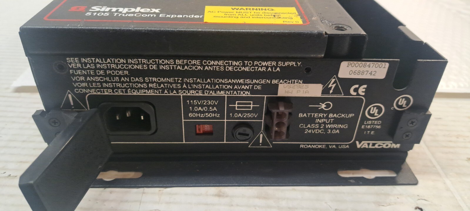 Valcom Simplex 5105 TrueCom Expander