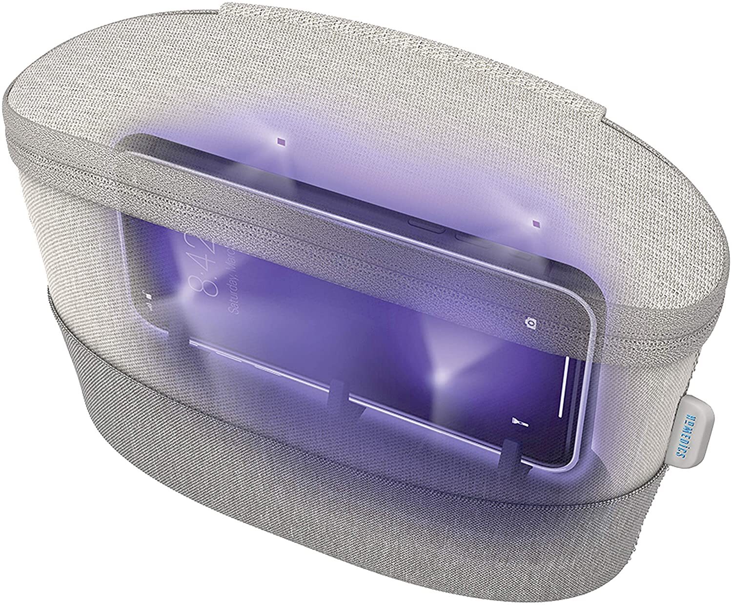 HoMedics UV Clean Sanitizer Bag Portable UV Light Sanitizer Grey