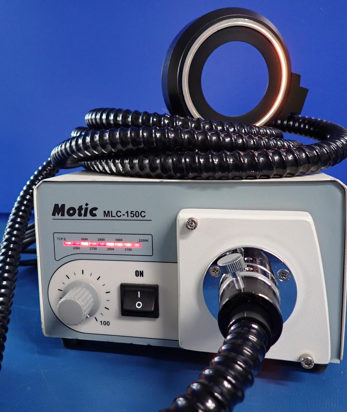 MOTIC MLC-150C 150W EKE Halogen Fiber Optic Illuminator w/ Light Guide + Remote