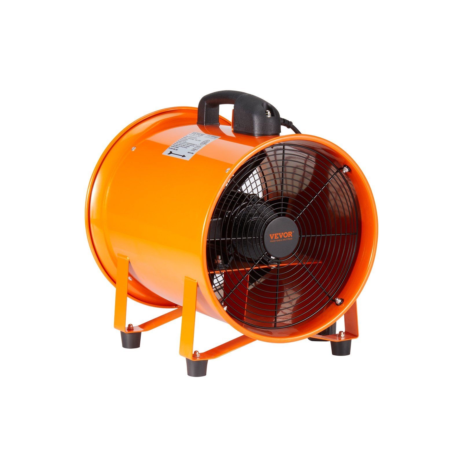 10in Heavy-Duty Exhaust Fan, 380W, Steel Frame