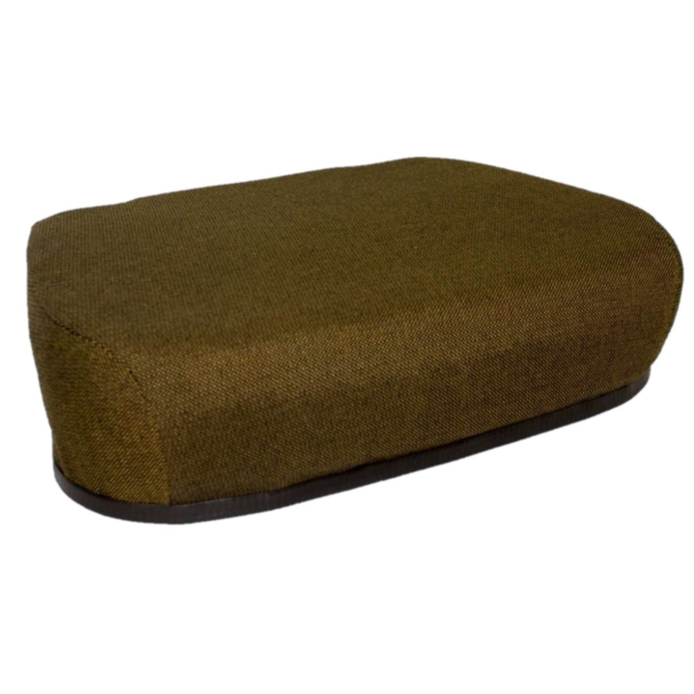 Replaces Hydraulic Suspension Steel Back Brown Fabric Tractor Seat Cushion