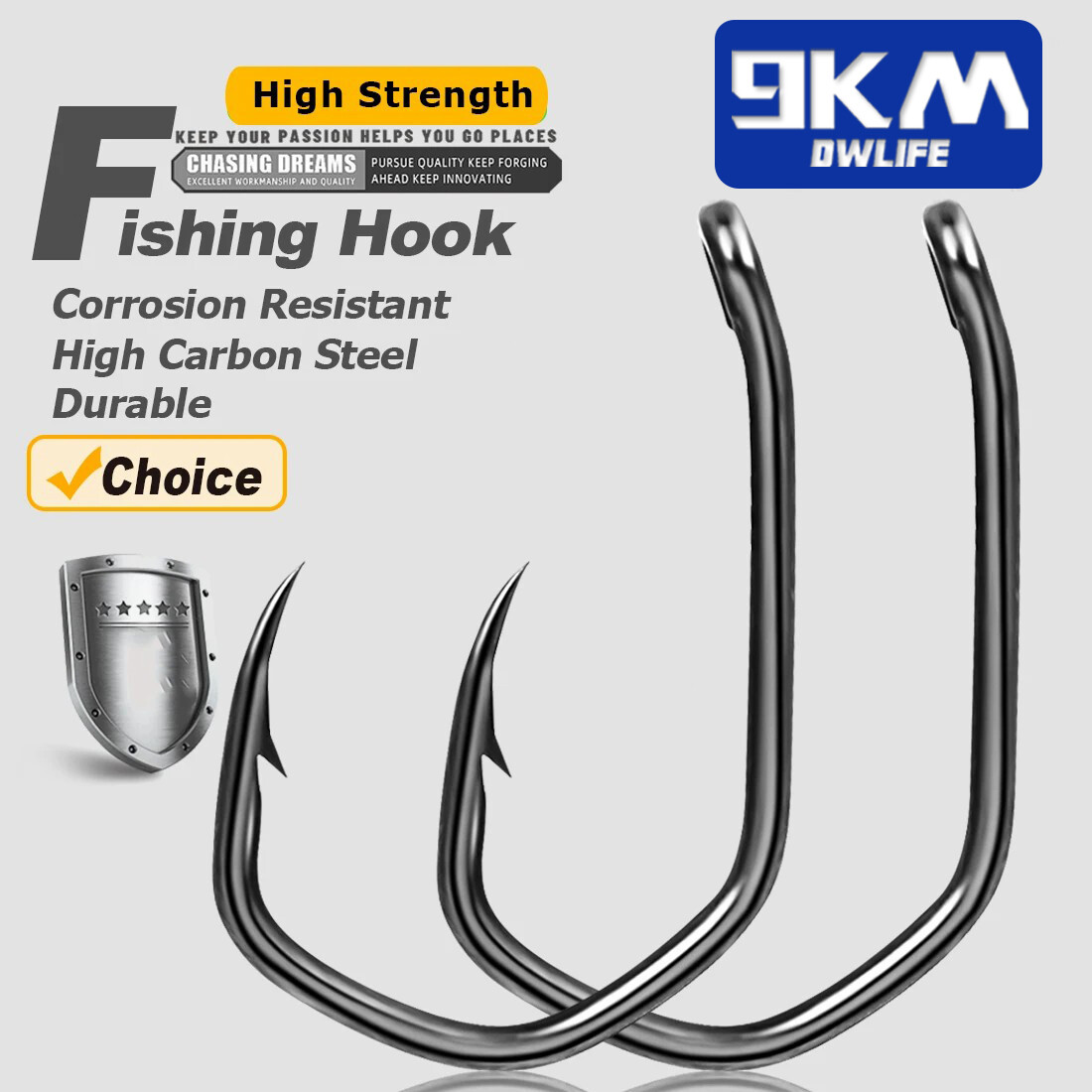 50~200Pcs PTFE Coating Sharp Fishing Hooks High Carbon Fishing Barbed Carp Hook