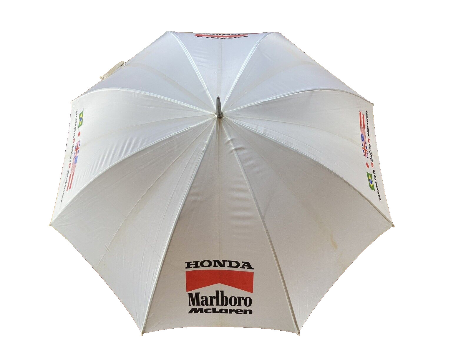 Marlboro McLaren Honda Formula 1 Racing Team Vtg Umbrella Length 106 cm 41.7 in