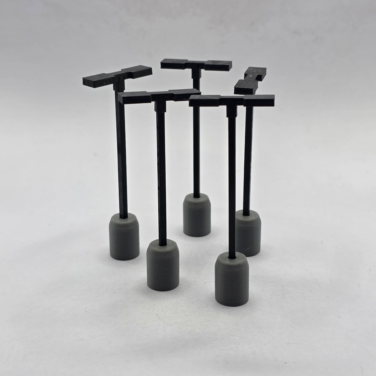 Modern Parking Lot Lights, S (1:64) SCALE For Dealership Dioramas Set of 5