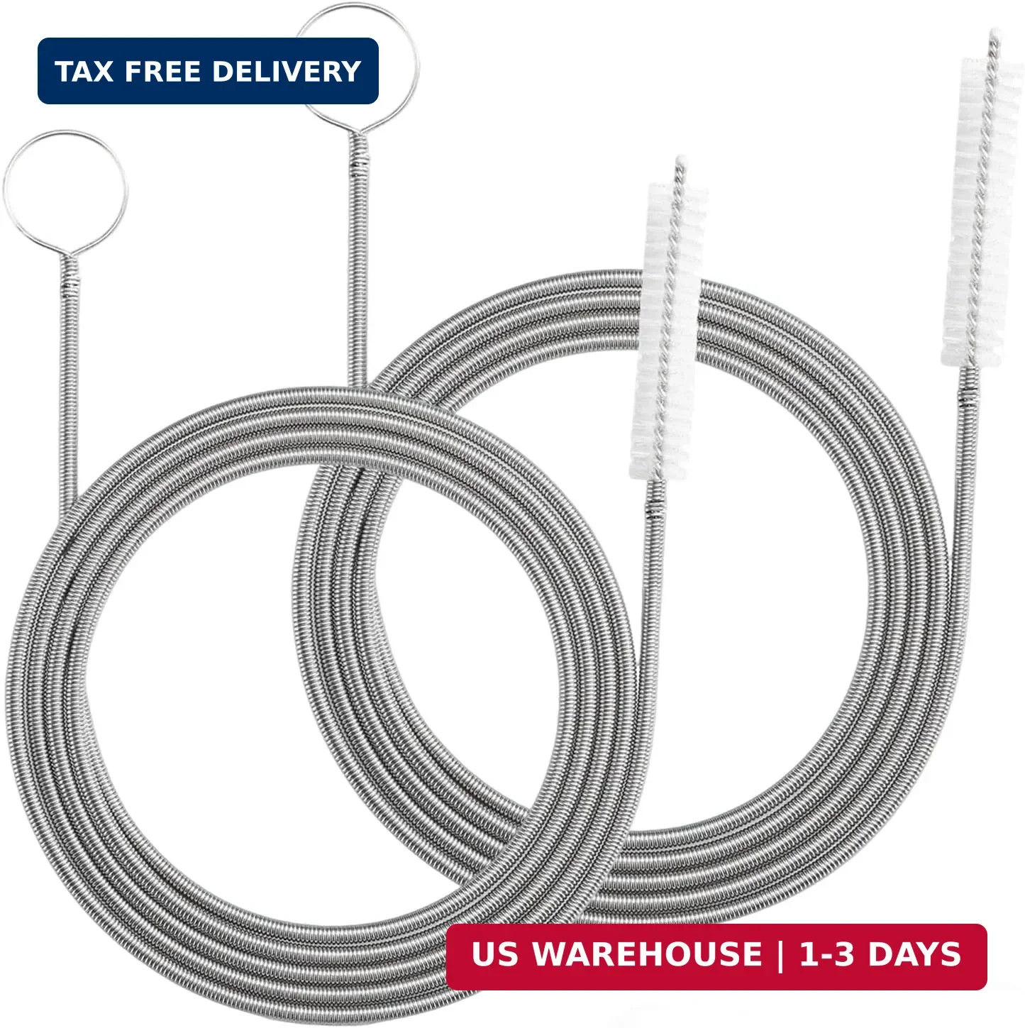 2 Pack 120 Inch Flexible Drain Brush, Sunroof Drain Cleaning Tool for Ice Maker,