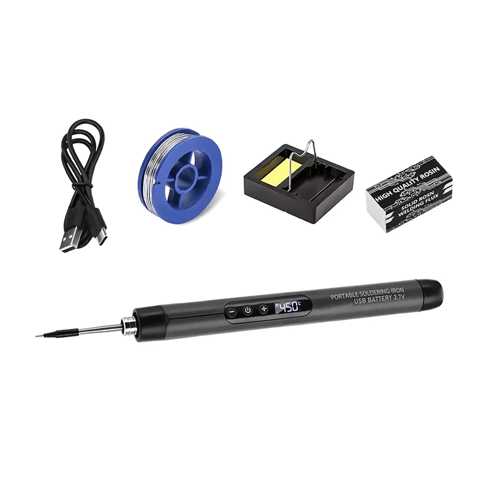 USB Soldering Iron W/LED Digital Display Portable Welding Tool Plug-and-play