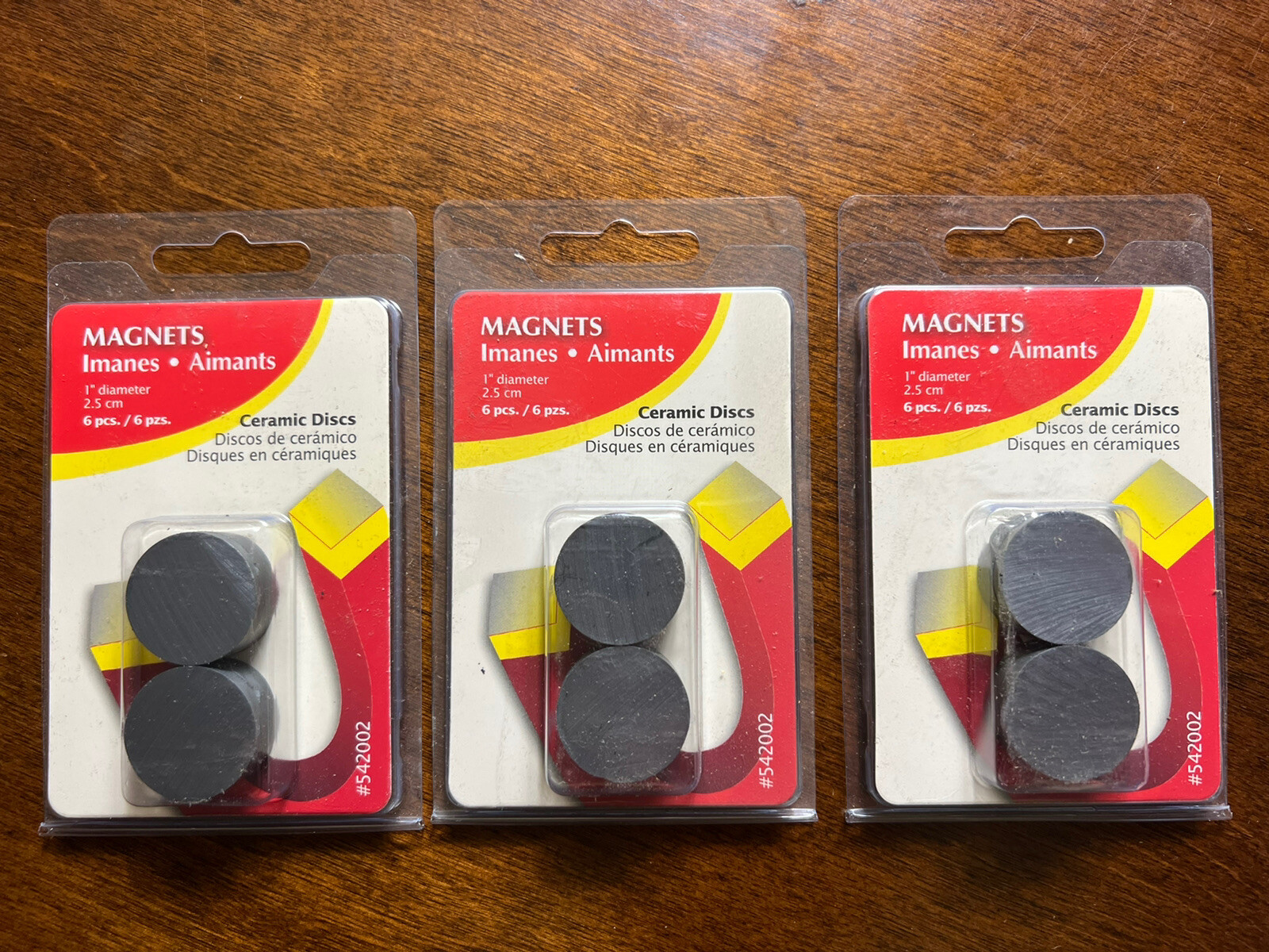 WOW! 18 Hillman Magnets Ceramic Disks 1" Diameter #542002 & FAST FREE SHIPPING!