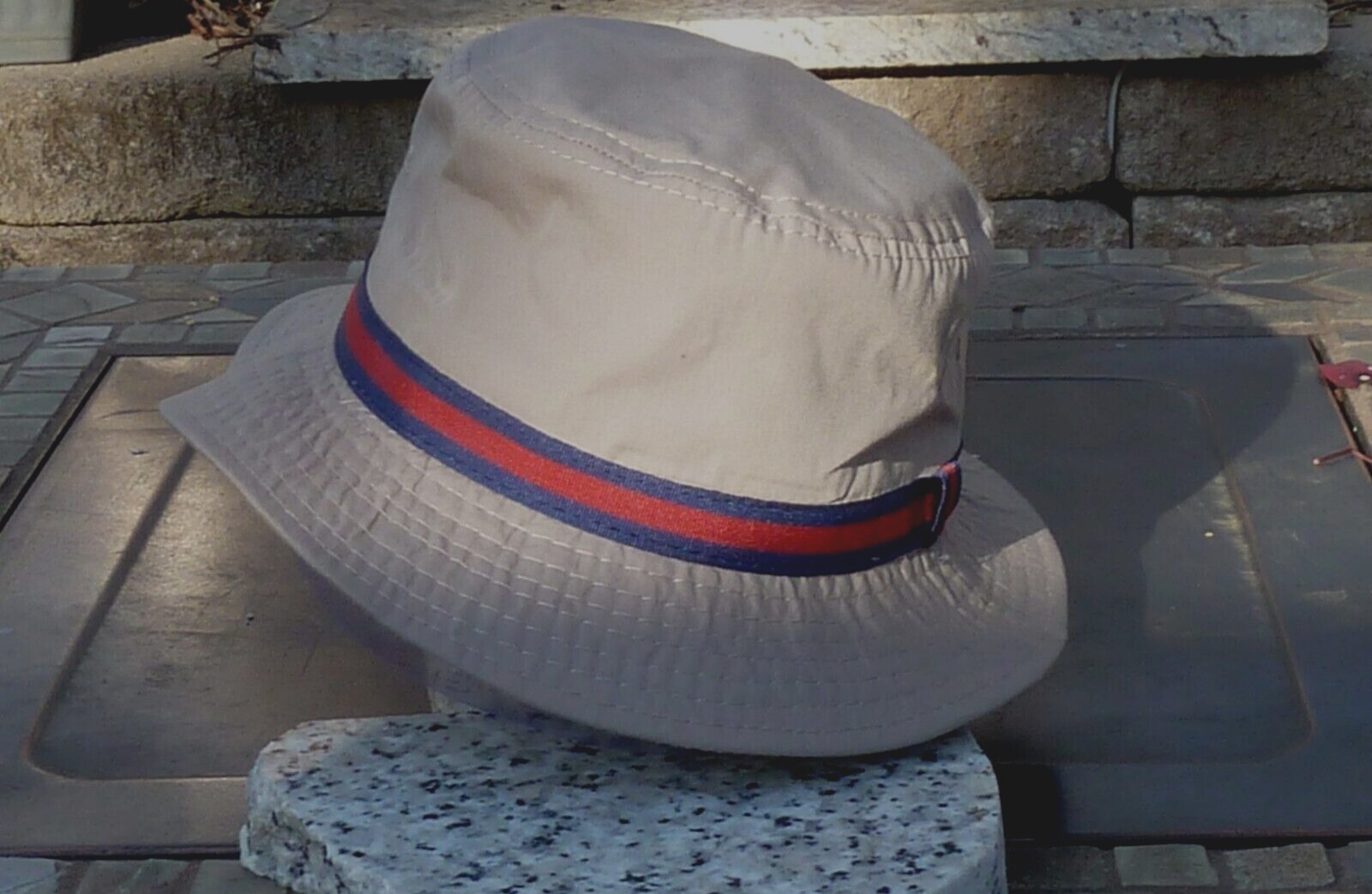 Dorfman Pacific Mens British Tan Bucket Hat- Free Masters Ball Marker
