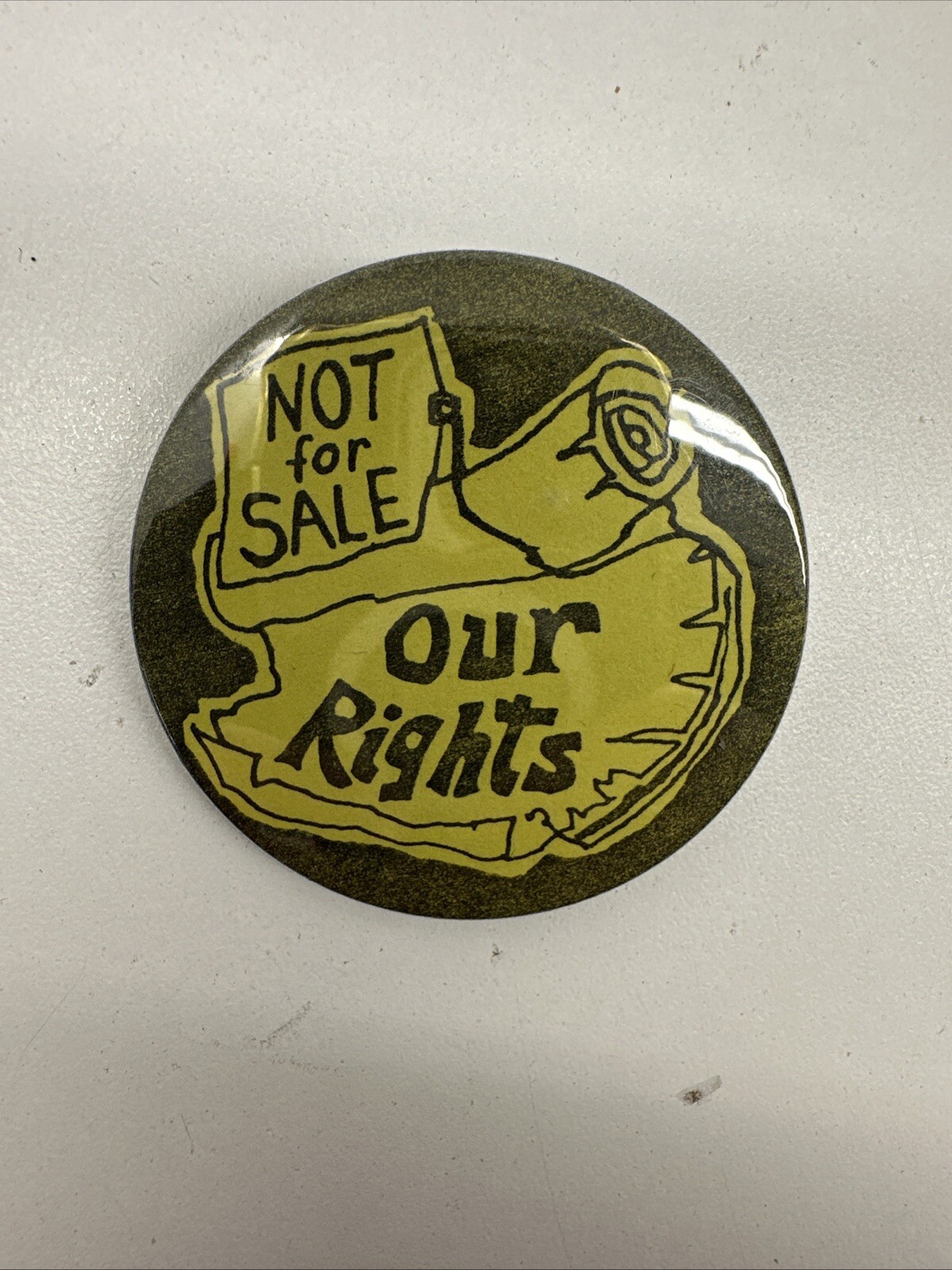 VTG Not For Sale Our Rights 2.25” Button