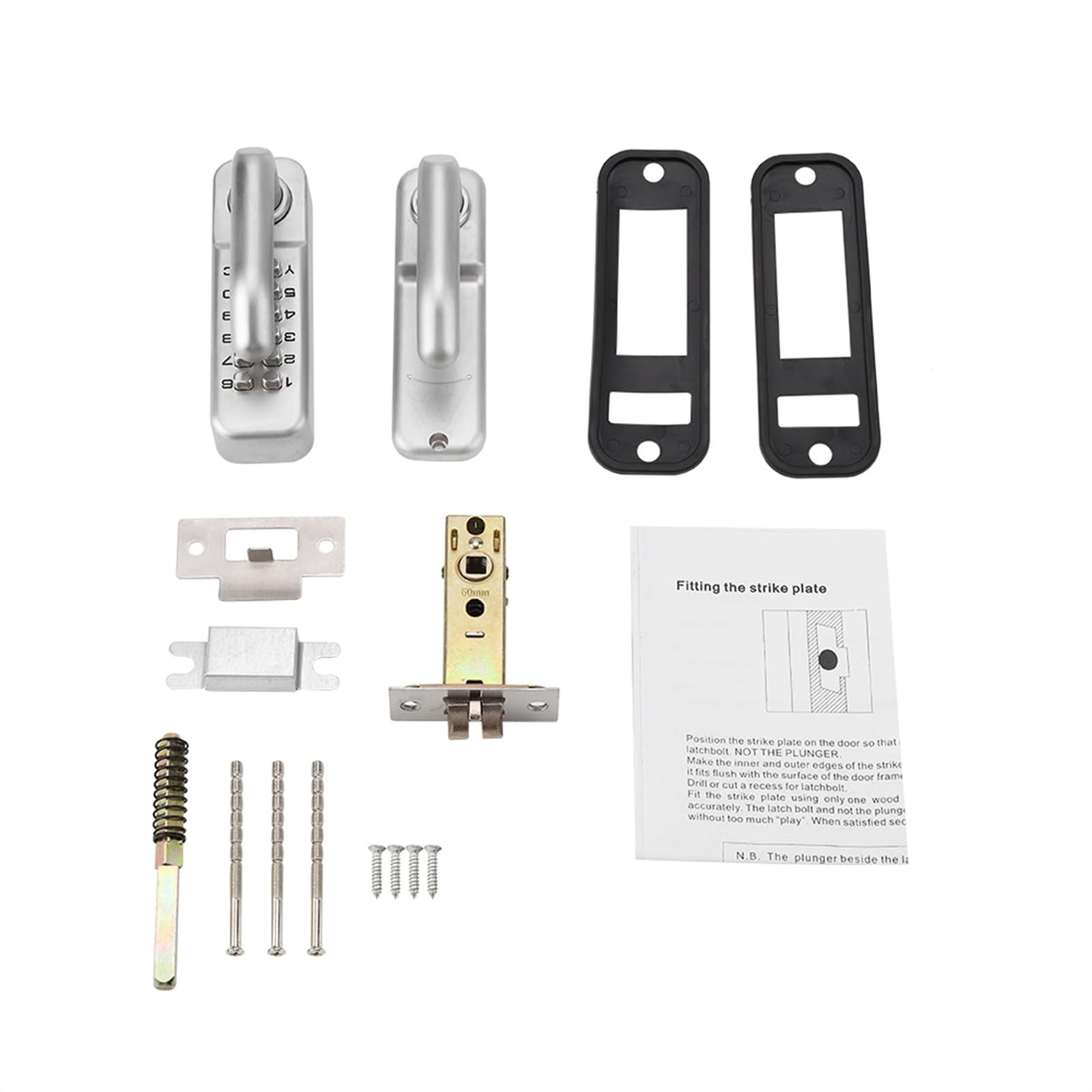 Ftvogue Digit Keypad Door Lockkeyless Combination Coded Lockzinc Alloy Password