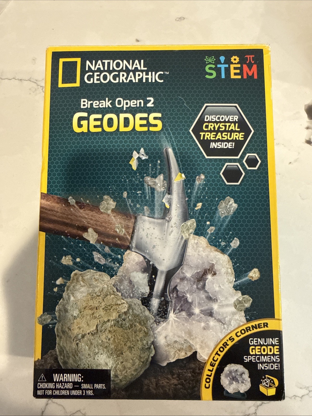 National Geographic Break Open 2 Geodes, STEM Geode Kit