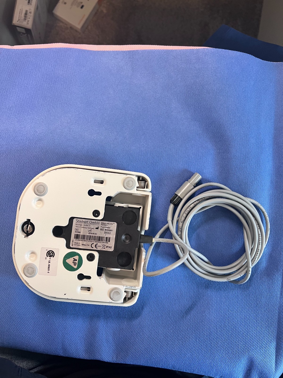 SMARTABLATE SYSTEM FOOT PEDAL REF# M490005