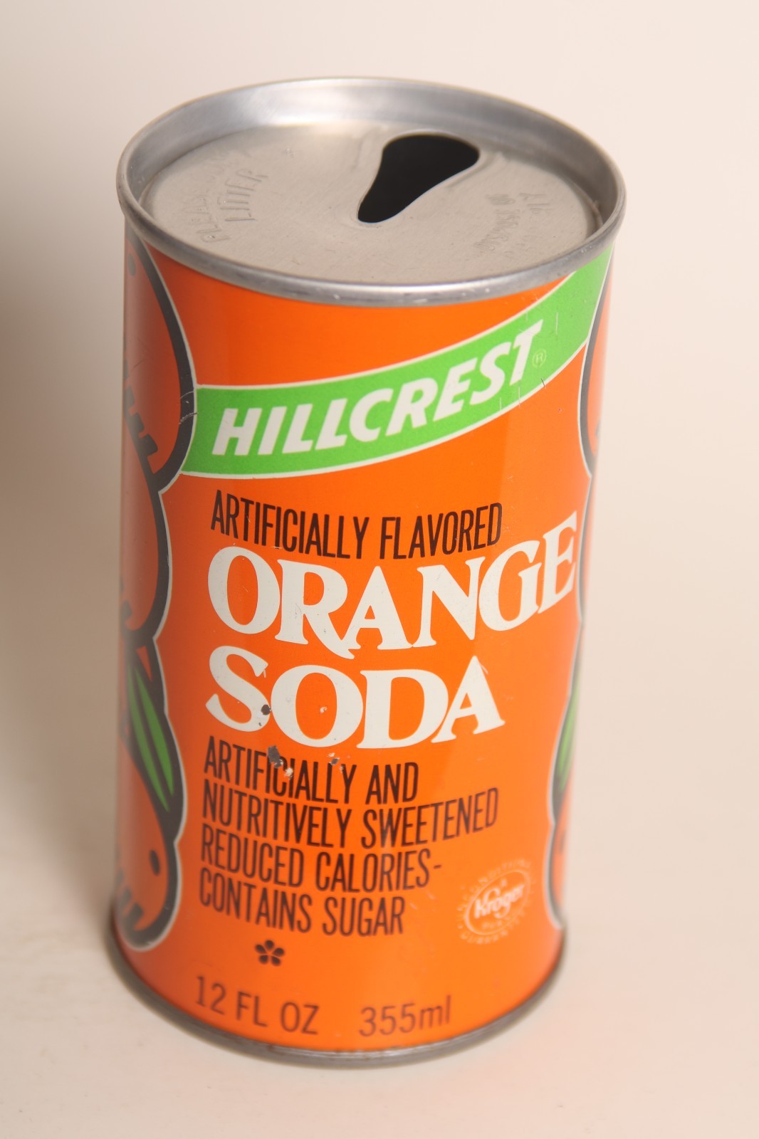 Hillcrest Orange soda can - 12oz