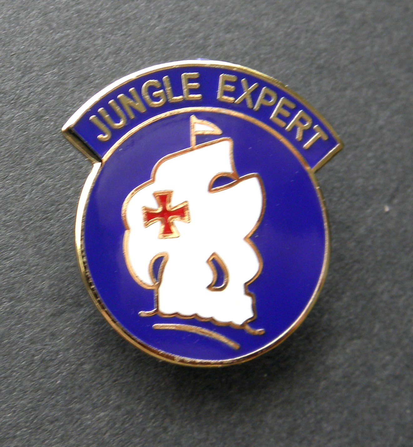 ARMY JUNGLE EXPERT PACOM LAPEL PIN TAB 1 inch