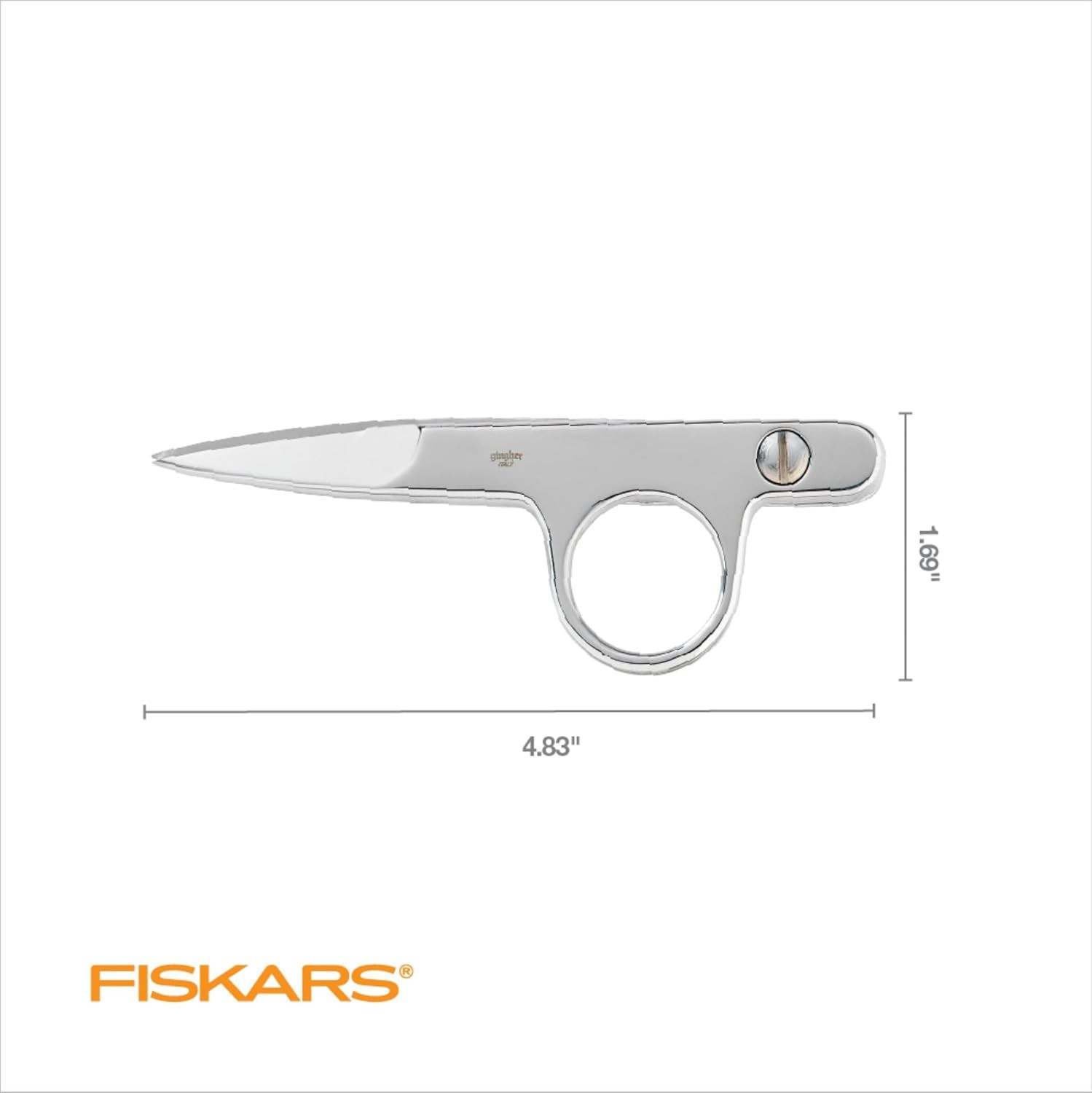 4.5" Spring-Action Knife-Edge Thread Nippers, Stainless Steel Shears, Sharp